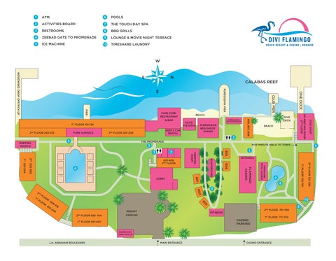 Flamingo Resort Map by Divi Resorts - Issuu