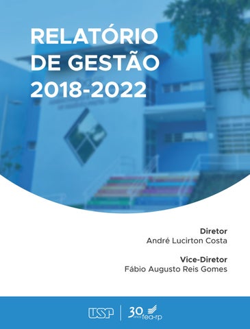 Cover of "Relatório de Gestão"