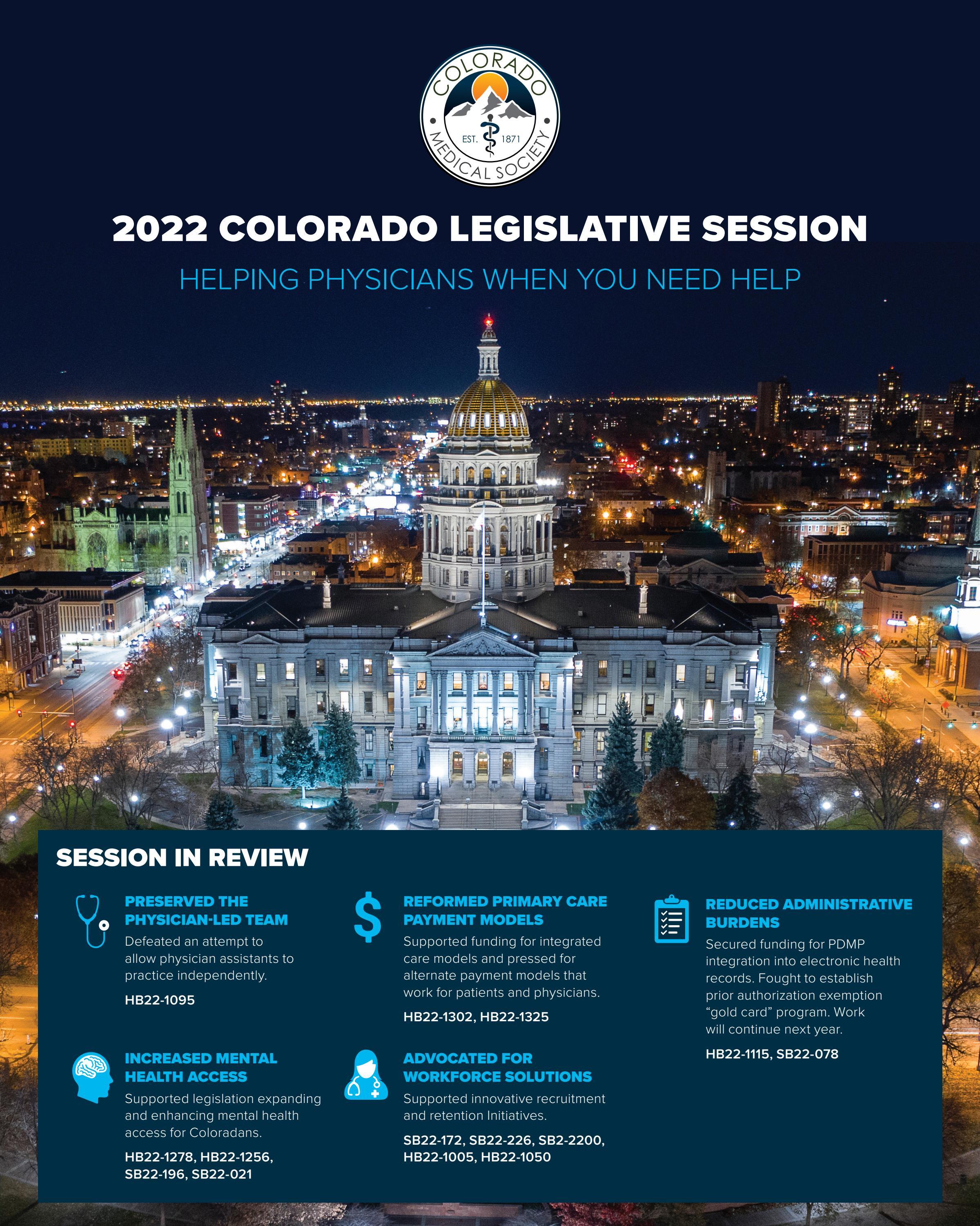 2022 Colorado Medical Society Advocacy Booklet by Colorado Medical ...