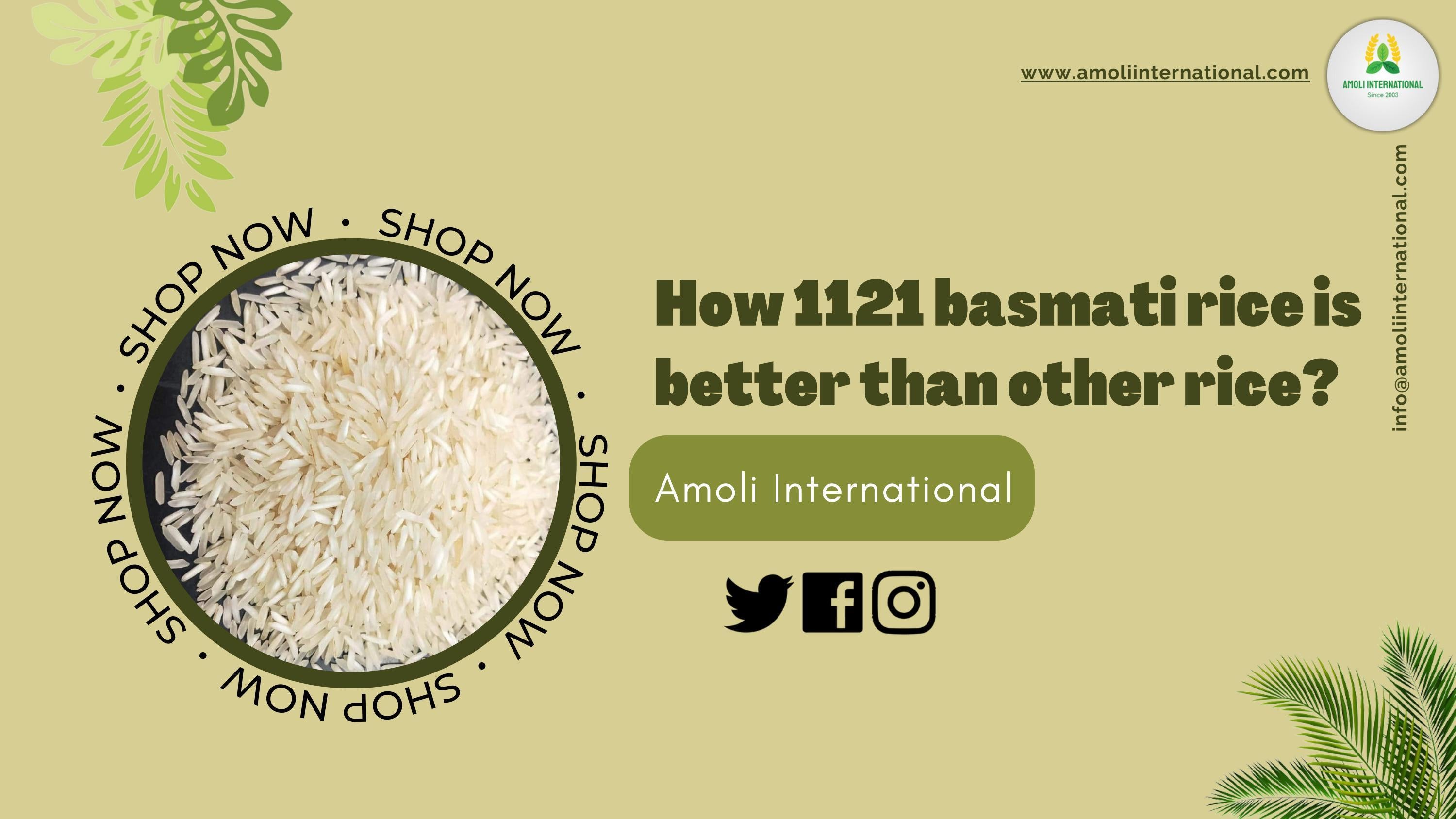 How 1121 basmati rice is better than other rice? by amoliinternational