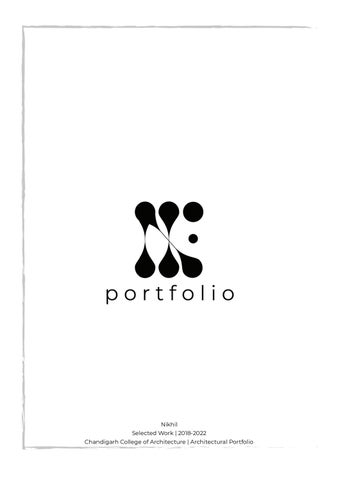Nikhil Architectural portfolio by Nikhil Cca - Issuu