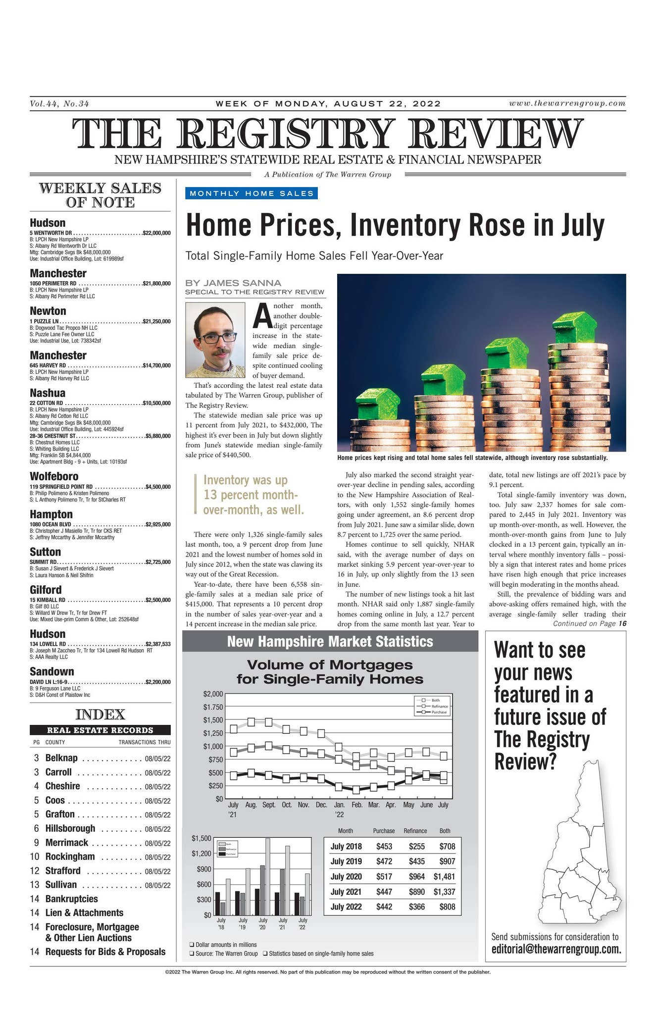 The Registry Review: Aug. 22, 2022 by The Warren Group - Issuu