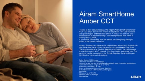 Airam - Lighting 灯饰目录 · Airam SmartHome products 2022 第 10 页