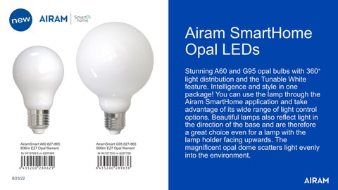 Airam - Lighting 灯饰目录 · Airam SmartHome products 2022 第 13 页