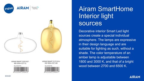 Airam - Lighting 灯饰目录 · Airam SmartHome products 2022 第 14 页