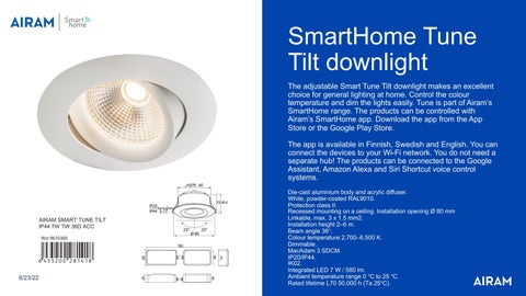 Airam - Lighting 灯饰目录 · Airam SmartHome products 2022 第 15 页