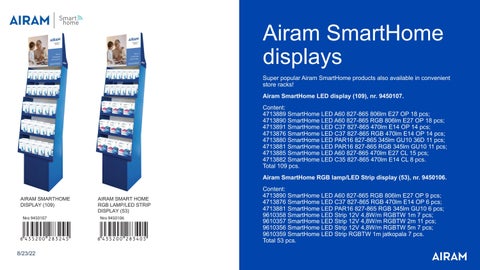 Airam - Lighting 灯饰目录 · Airam SmartHome products 2022 第 19 页