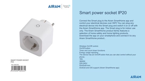 Airam - Lighting 灯饰目录 · Airam SmartHome products 2022 第 21 页