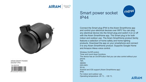 Airam - Lighting 灯饰目录 · Airam SmartHome products 2022 第 22 页