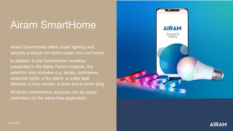 Airam - Lighting 灯饰目录 · Airam SmartHome products 2022 第 2 页