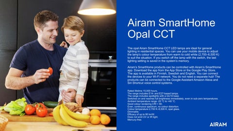 Airam - Lighting 灯饰目录 · Airam SmartHome products 2022 第 4 页
