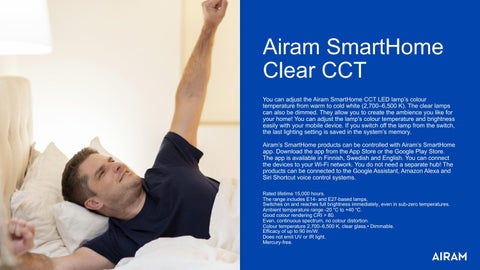 Airam - Lighting 灯饰目录 · Airam SmartHome products 2022 第 8 页