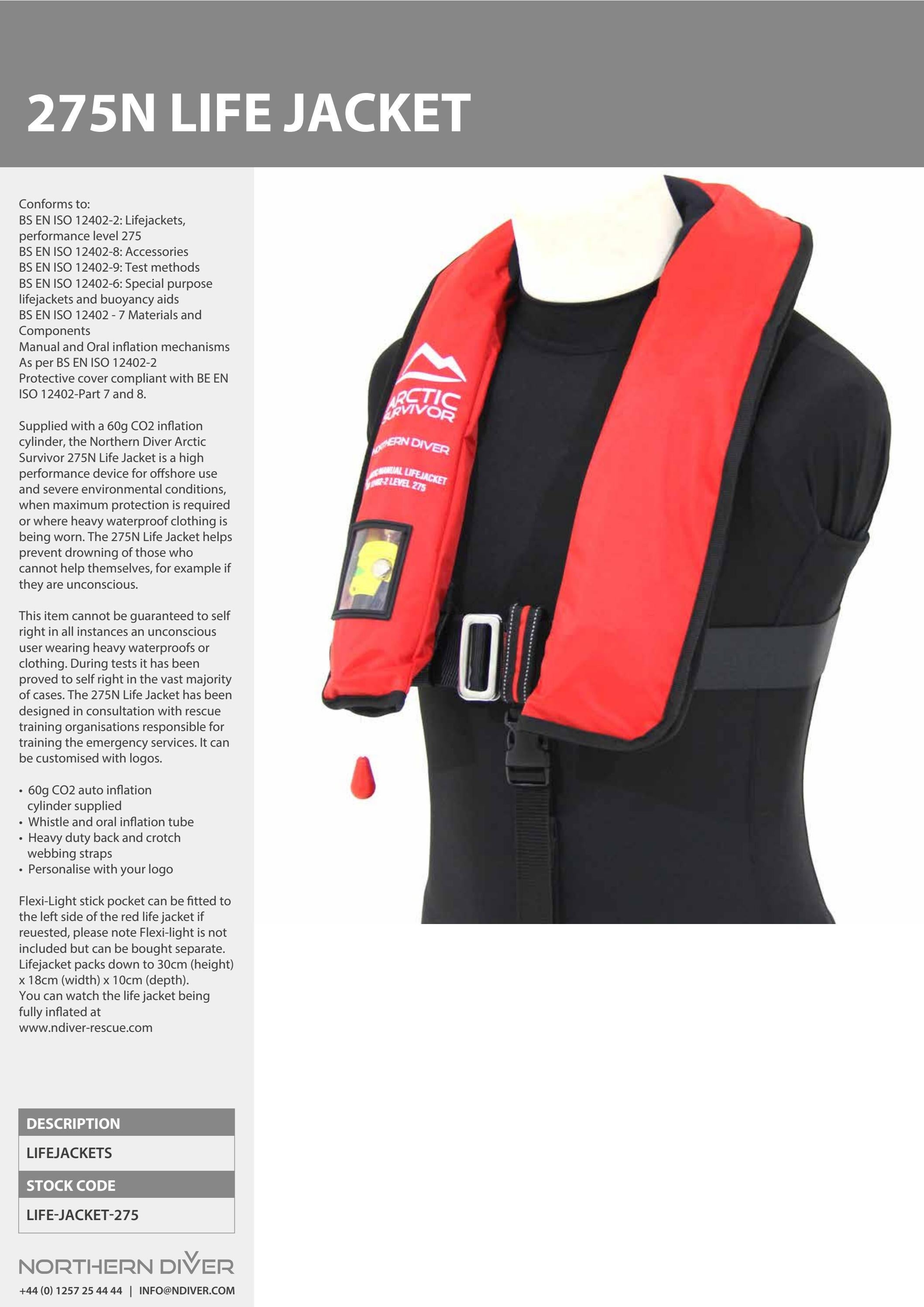 275N Life Jacket By Northern Diver by Northern Diver UK Issuu