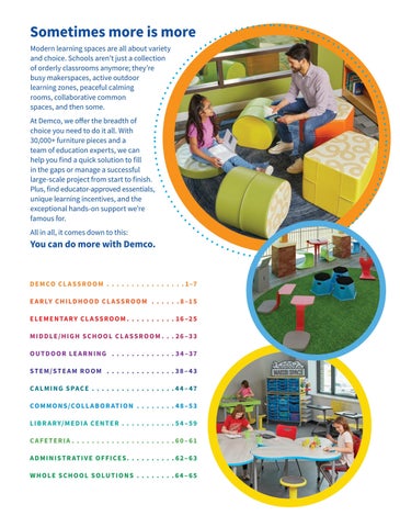 Demco, Inc. 教育 Classroom Solutions 家具目录 2022 第 2 页