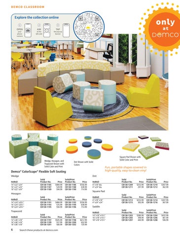 Demco, Inc. 教育 Classroom Solutions 家具目录 2022 第 8 页