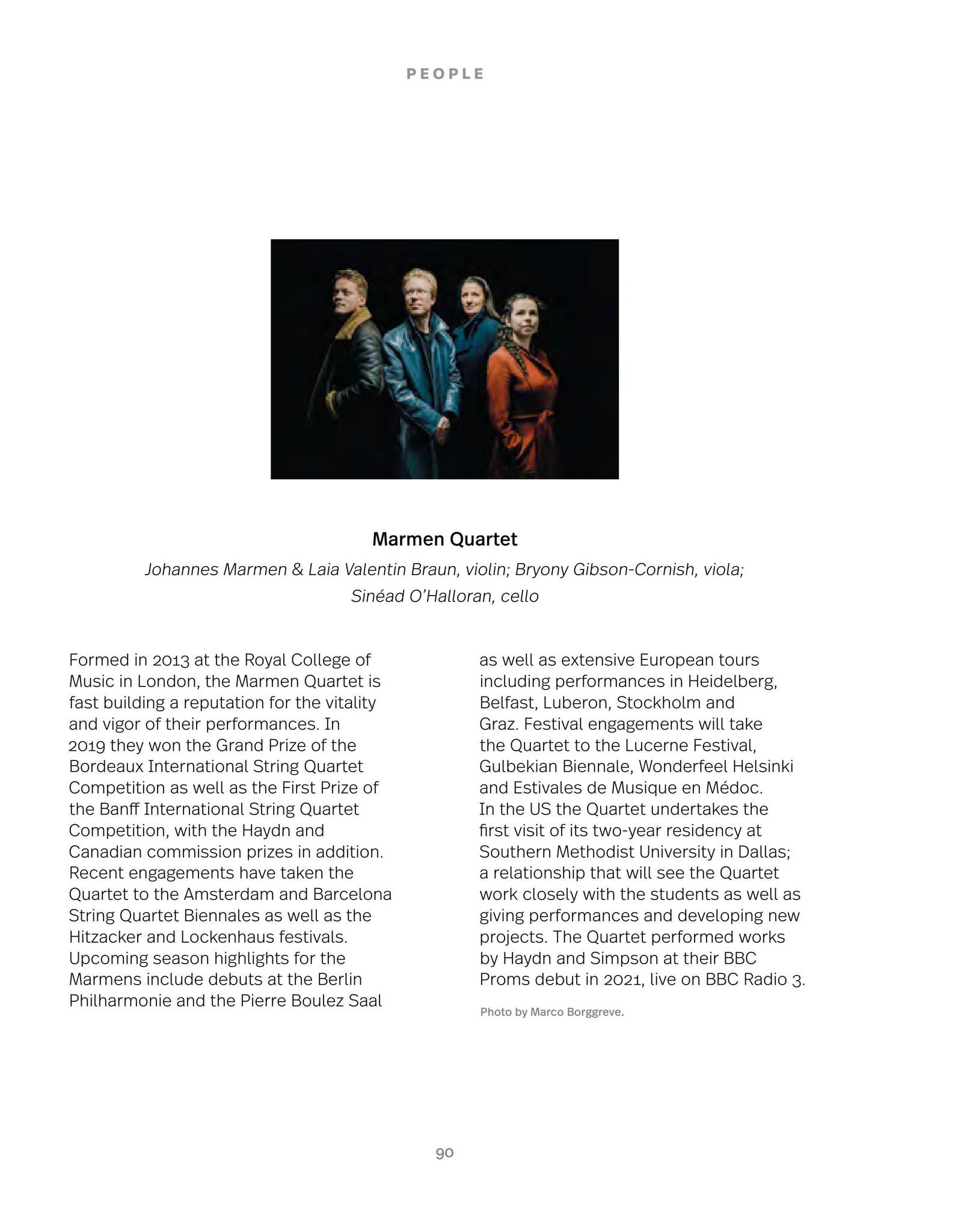 14th Banff International String Quartet Competition 2022 Competition ...