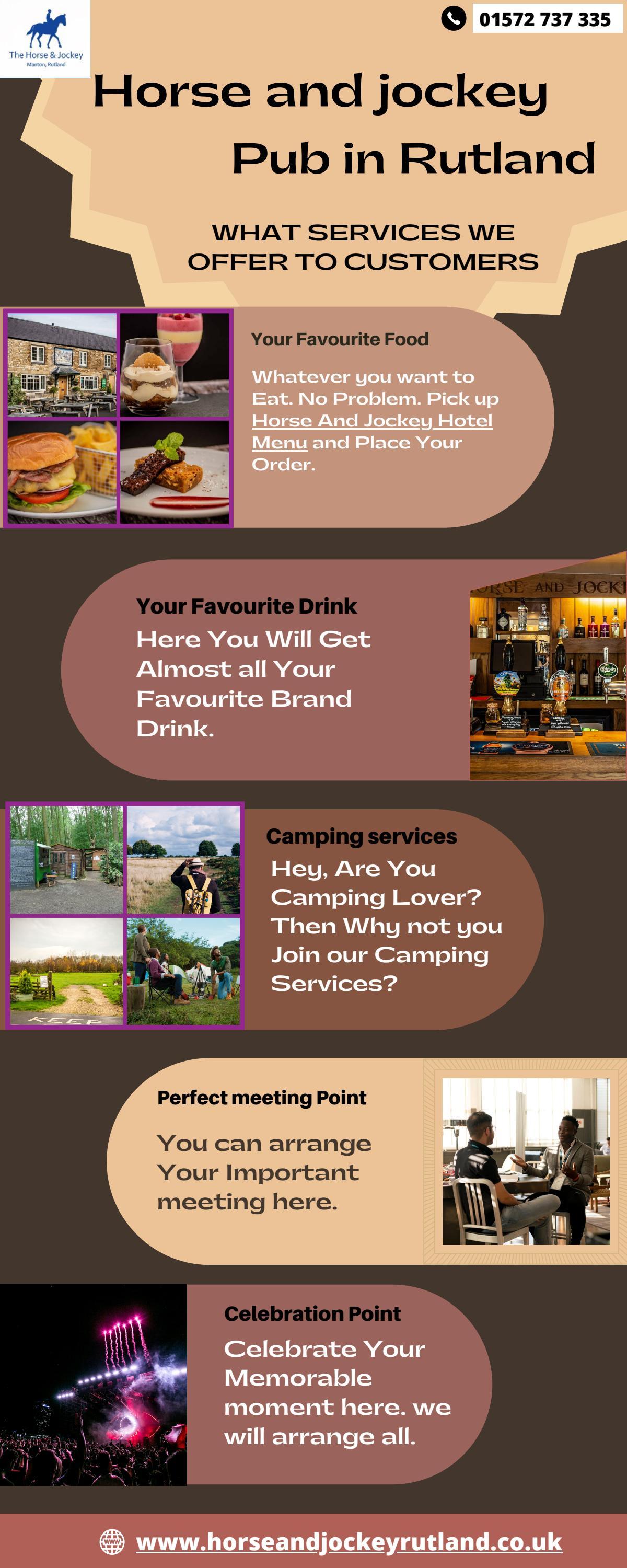 Food list in Horse and Jockey Hotel Menu The Horse And Jockey Pub by