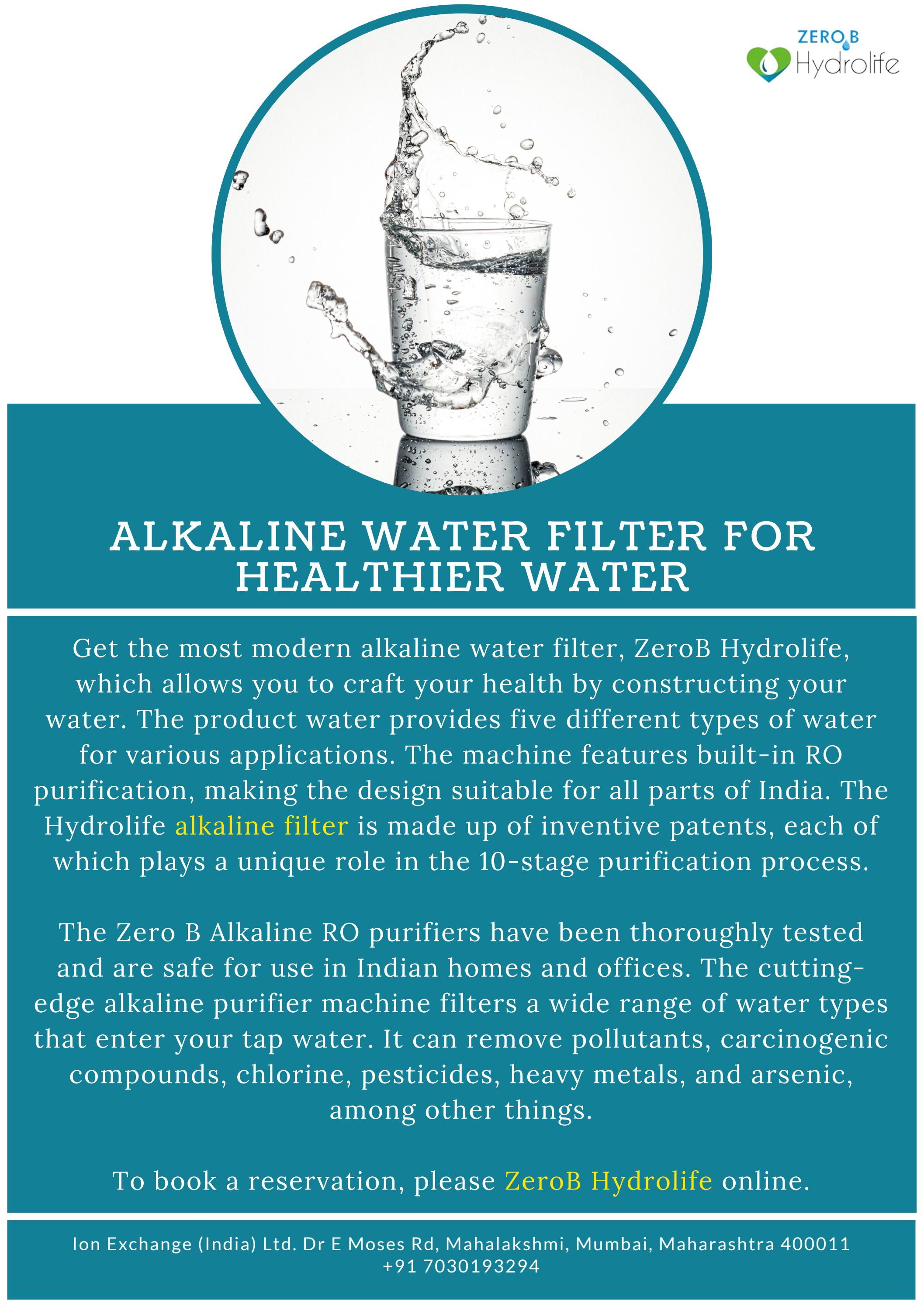 Alkaline Water Filter for Healthier Water by ionexchangeindia Issuu