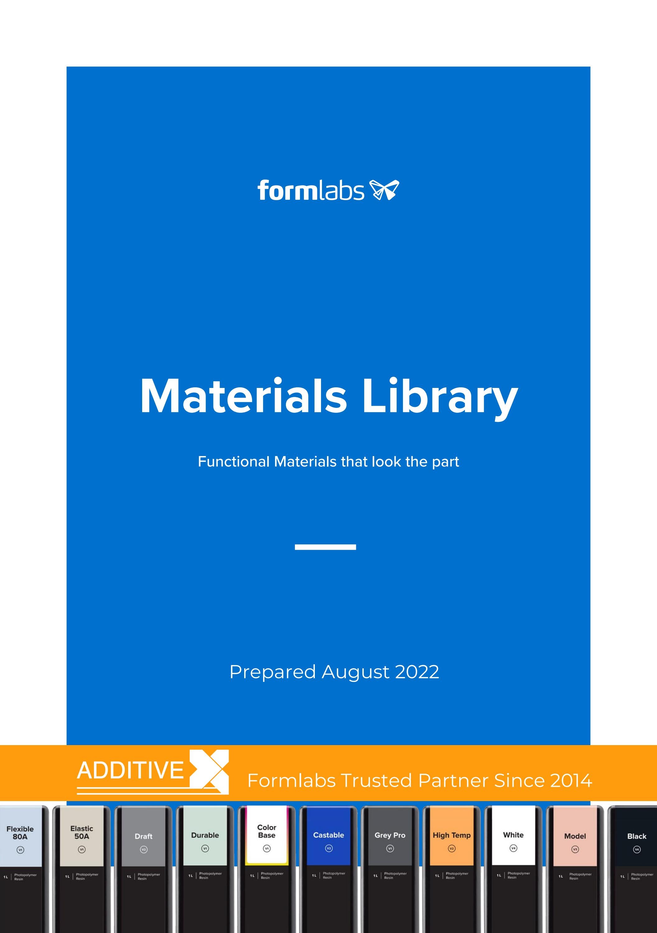 Formlabs Materials Library by AdditiveX Issuu