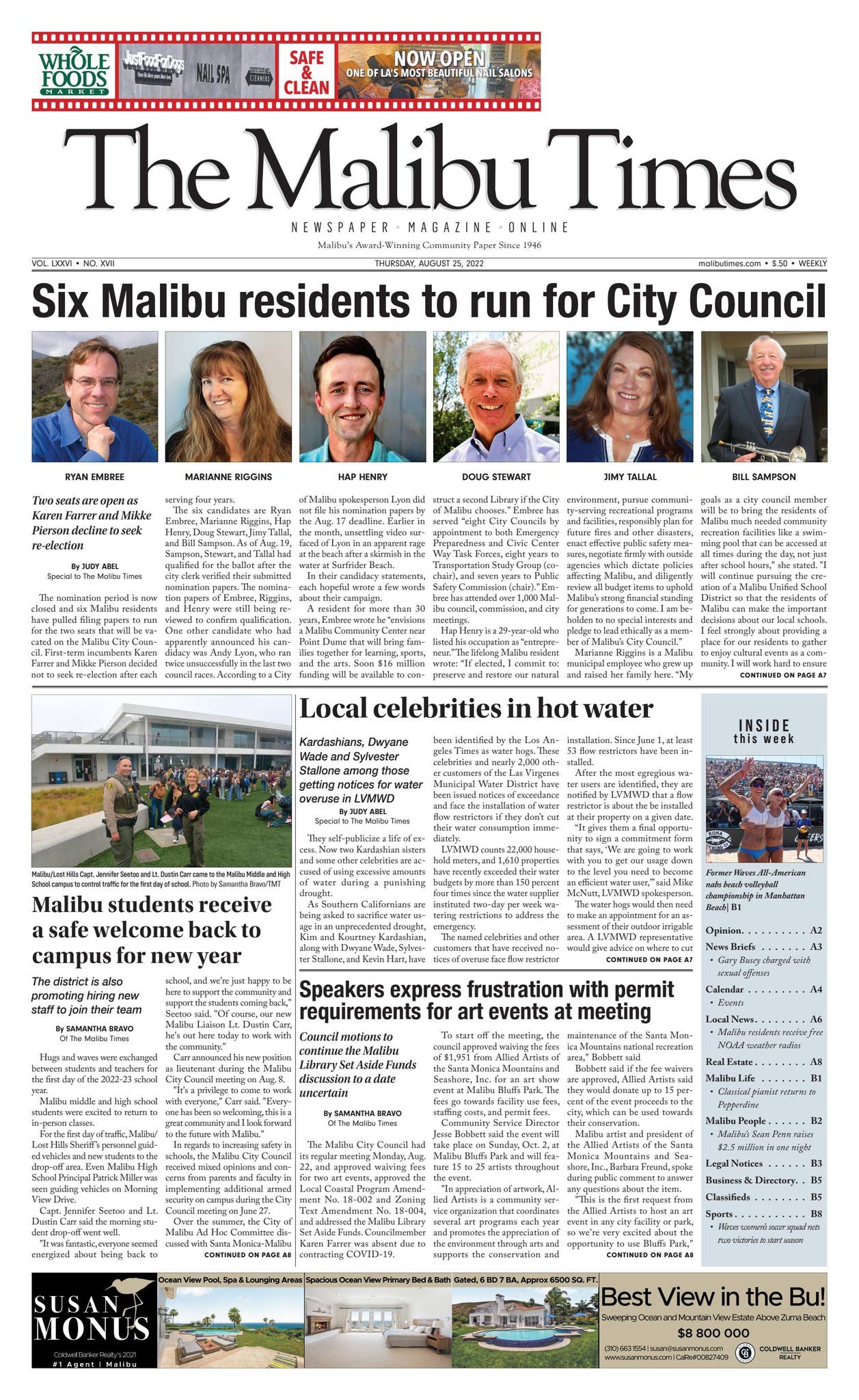 The Malibu Times • August 25, 2022 by 13 Stars Media - Issuu, image size:1257x2048