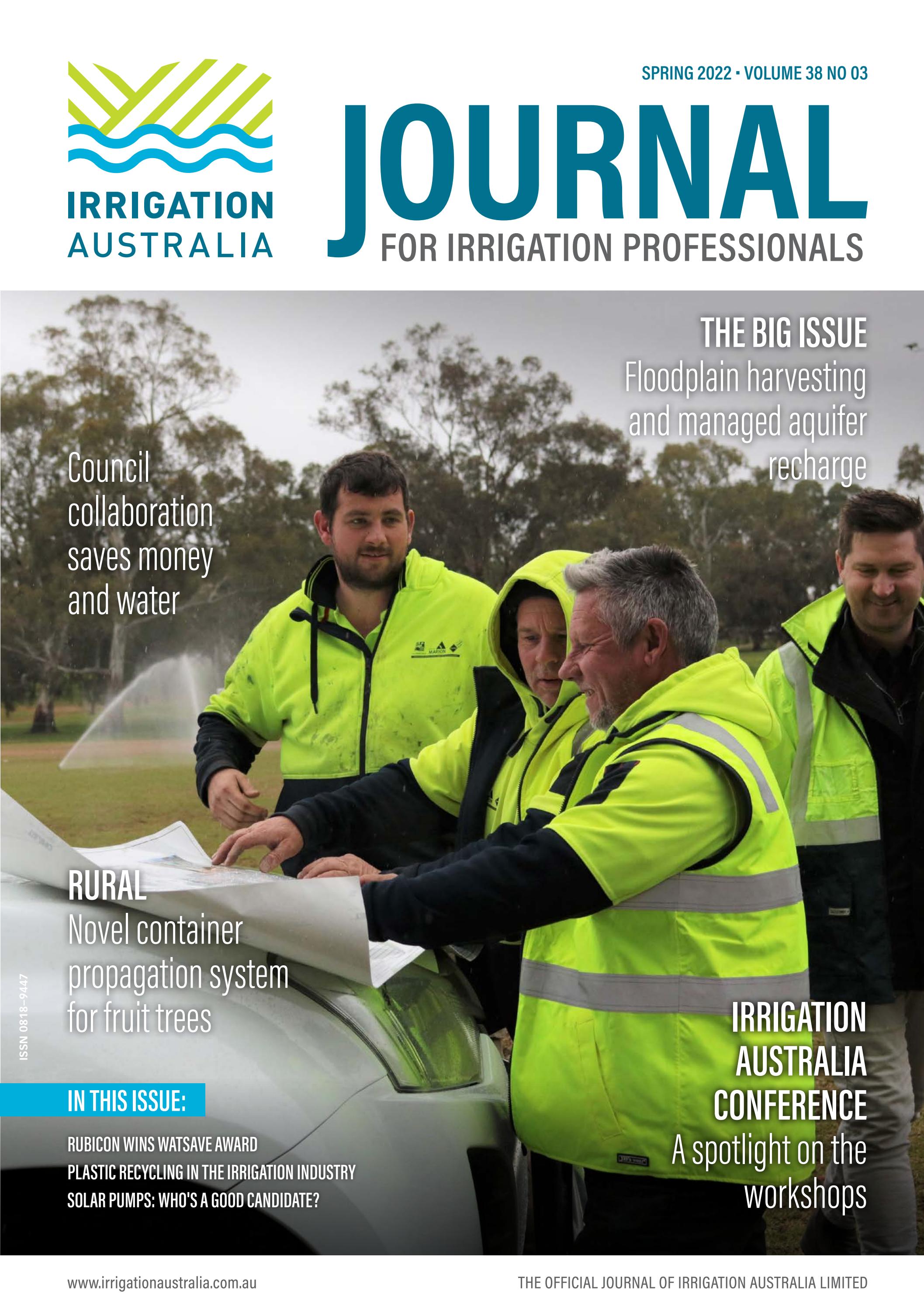 Irrigation Journal Spring 2022 by Irrigation Australia Issuu