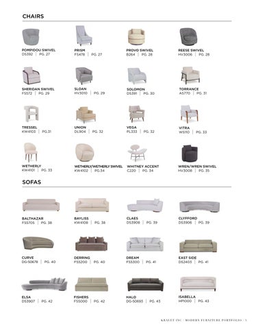 Kravet LLC 家具目录 · 现代 家具 Portfolio 第 3 页