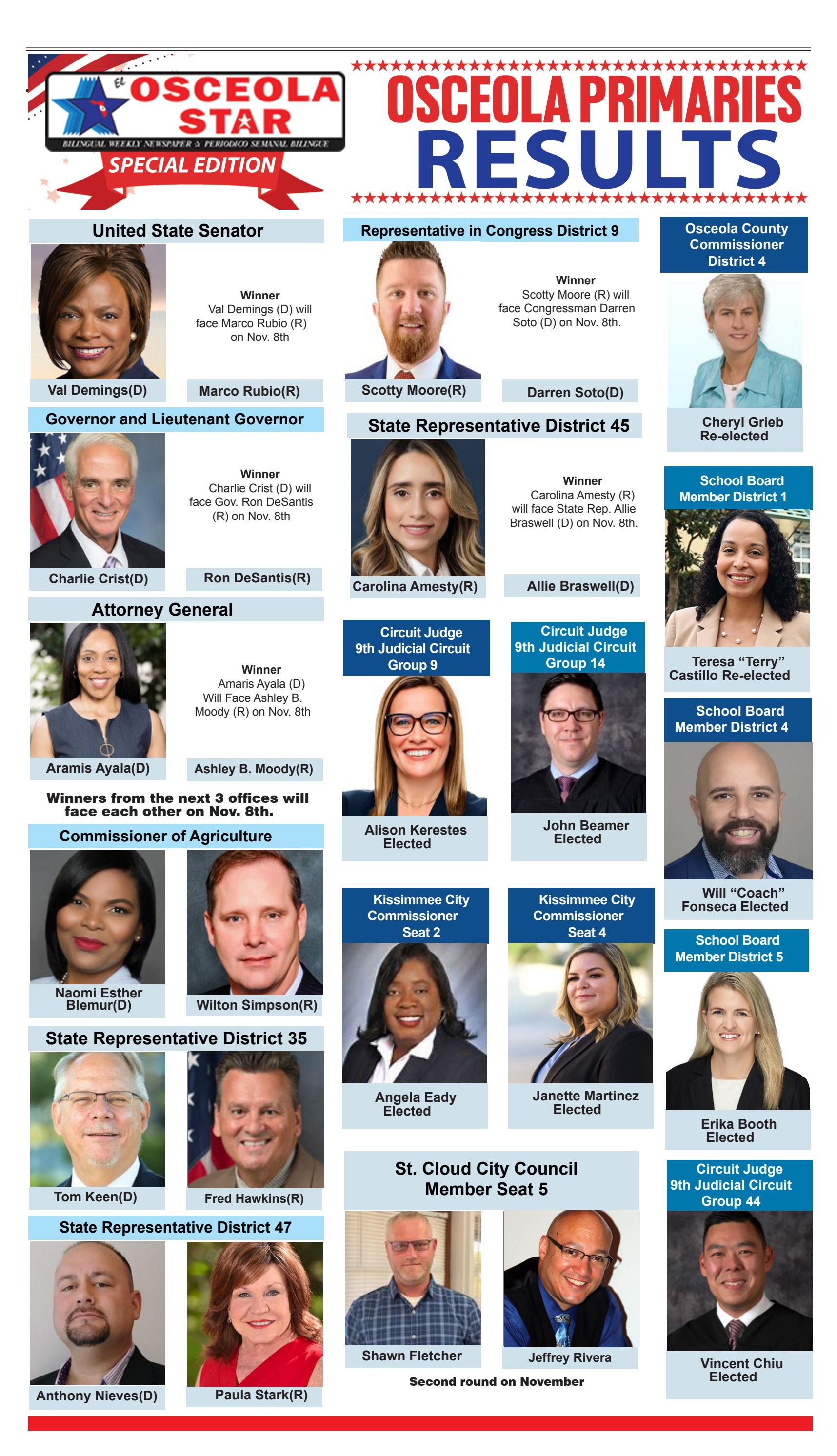 Special Edition El Osceola Star Newspaper August 26 September 01 by