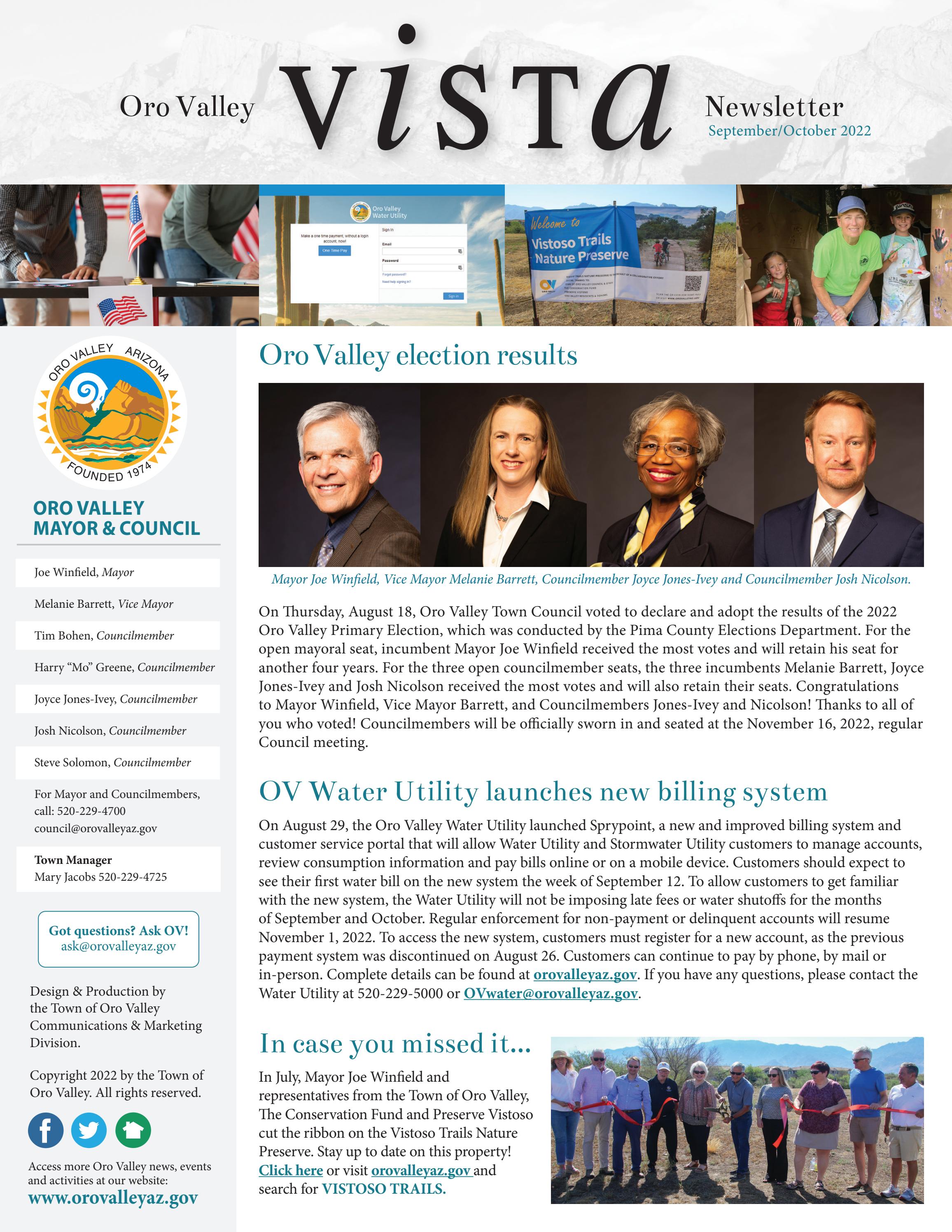 Oro Valley Vista September/October 2022 by Oro Valley Issuu