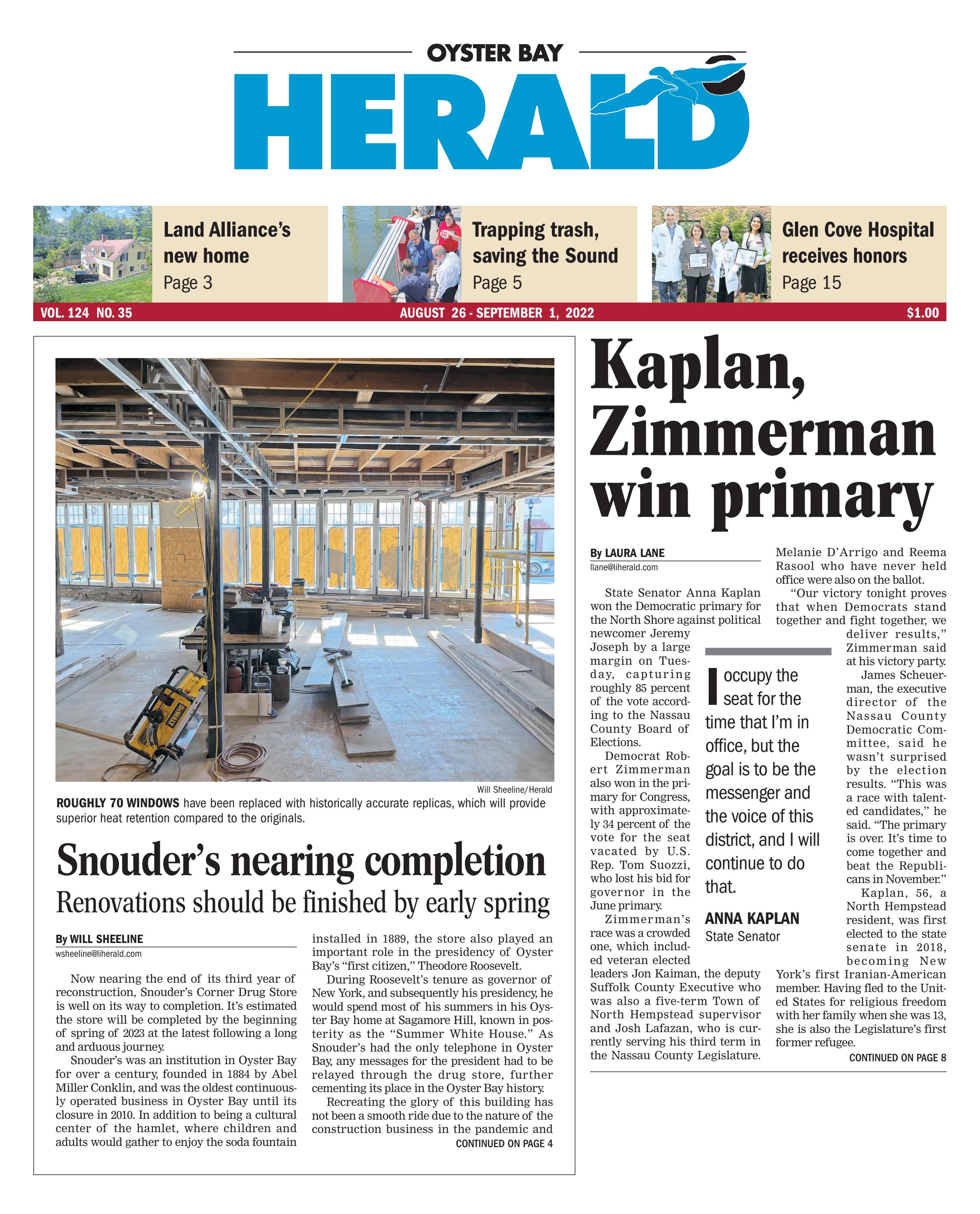 Oyster Bay Herald 08-26-2022 by Richner Communications, Inc - Issuu