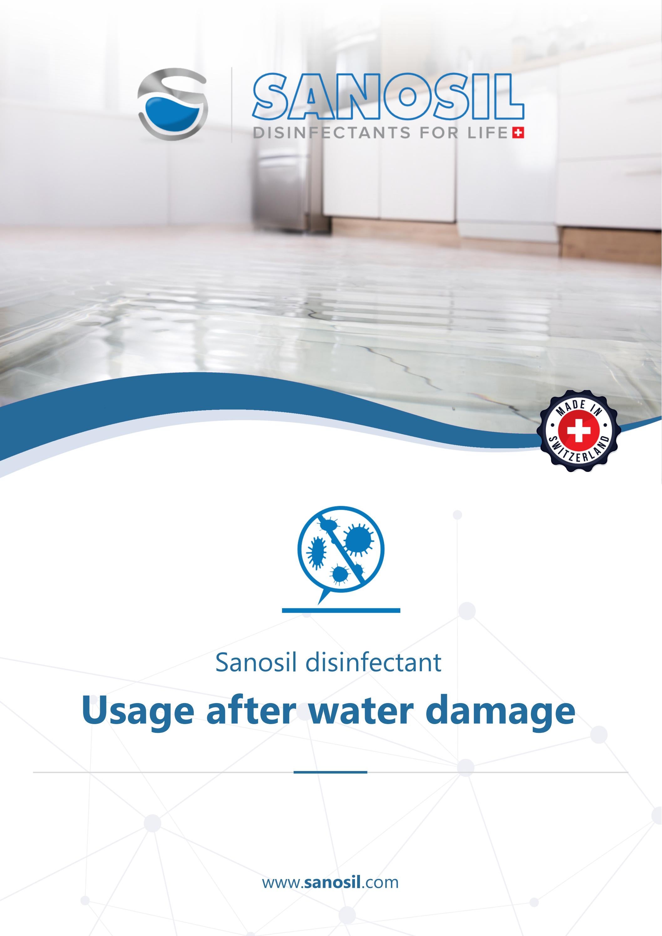 Sanosil Disinfectants Usage after water damage floodings v1.2 EN
