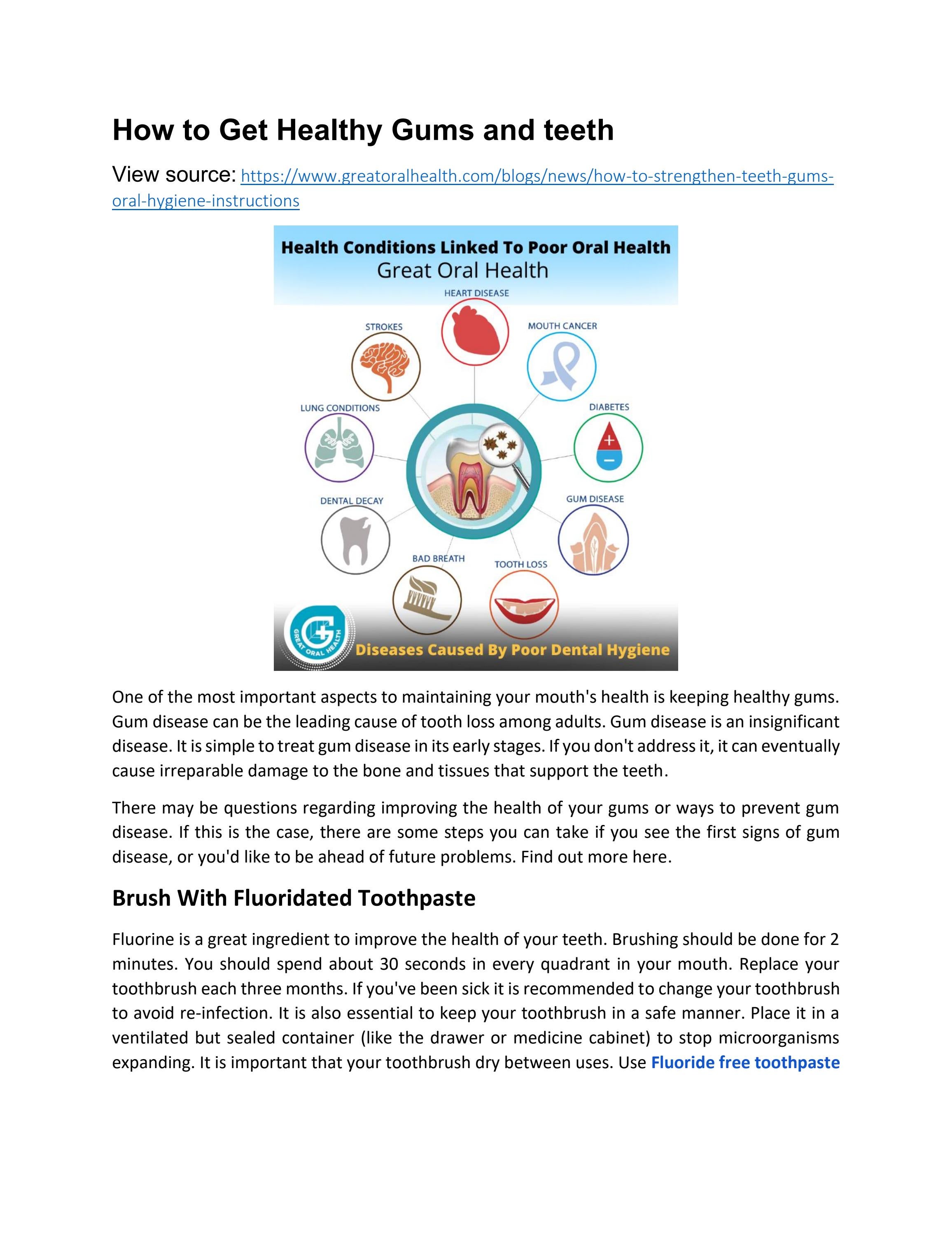 How to Get Healthy Gums and teeth by Great Oral Health Issuu