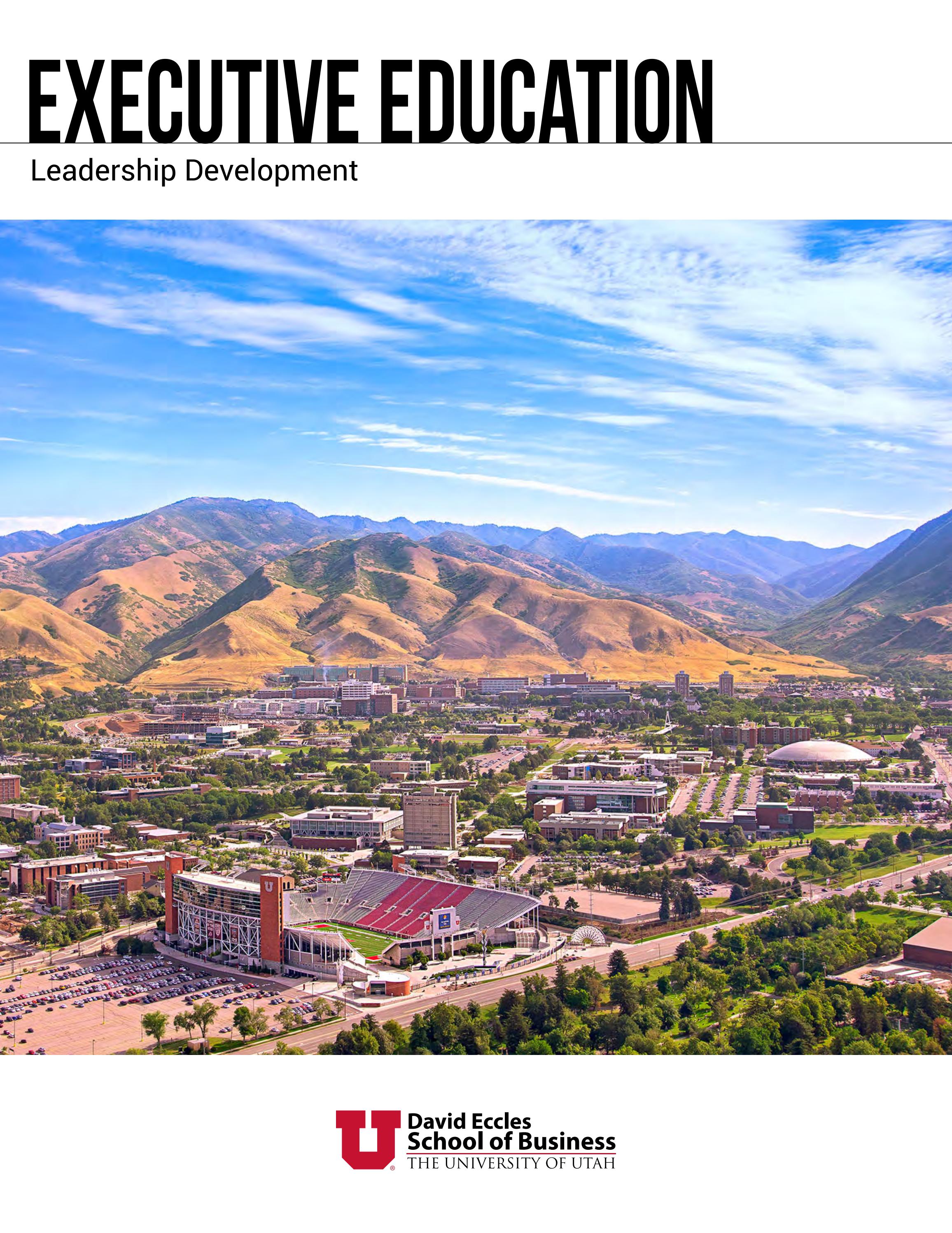 Executive Education At-a-Glance Calendar by University of Utah's MBA