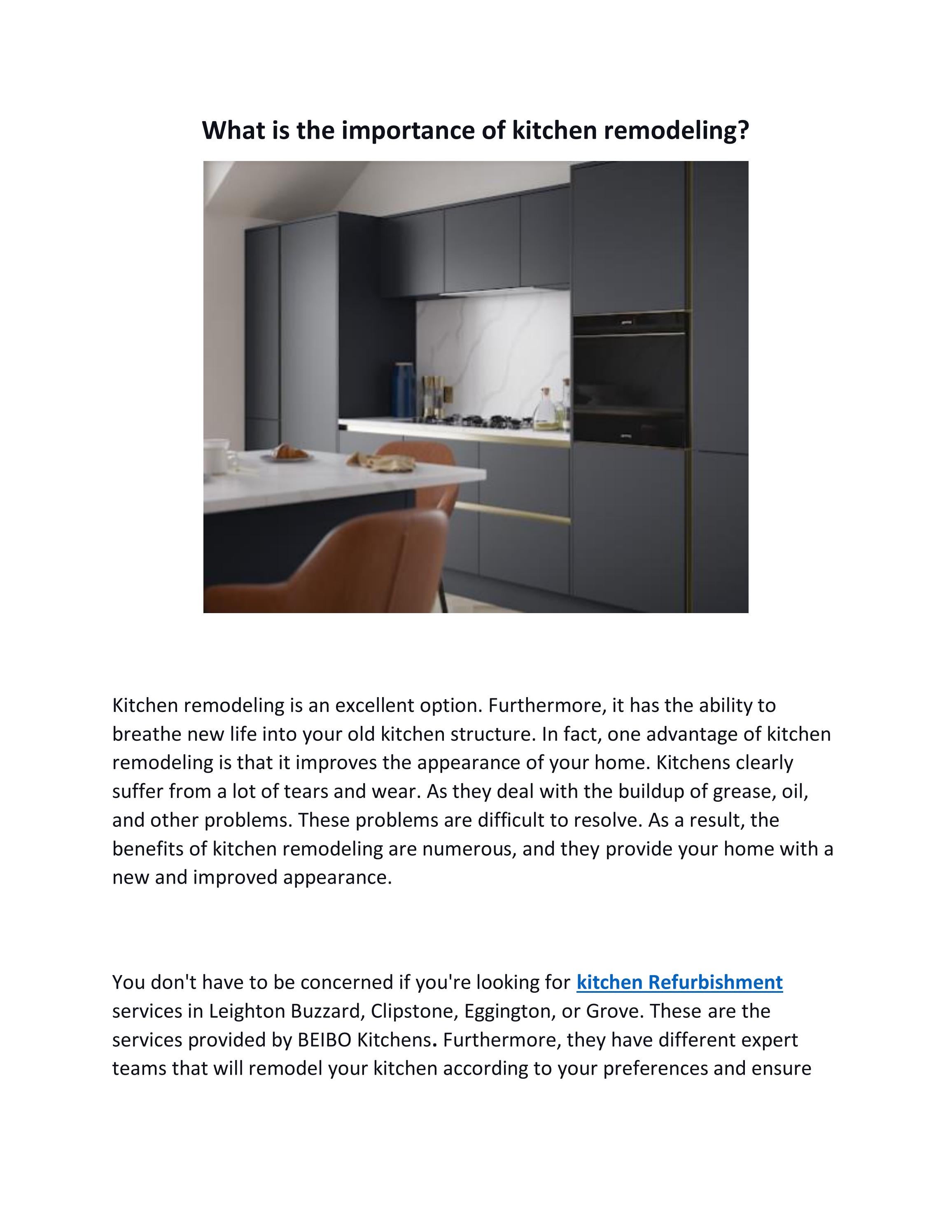 What is the importance of kitchen remodeling? by Damian Davies Issuu