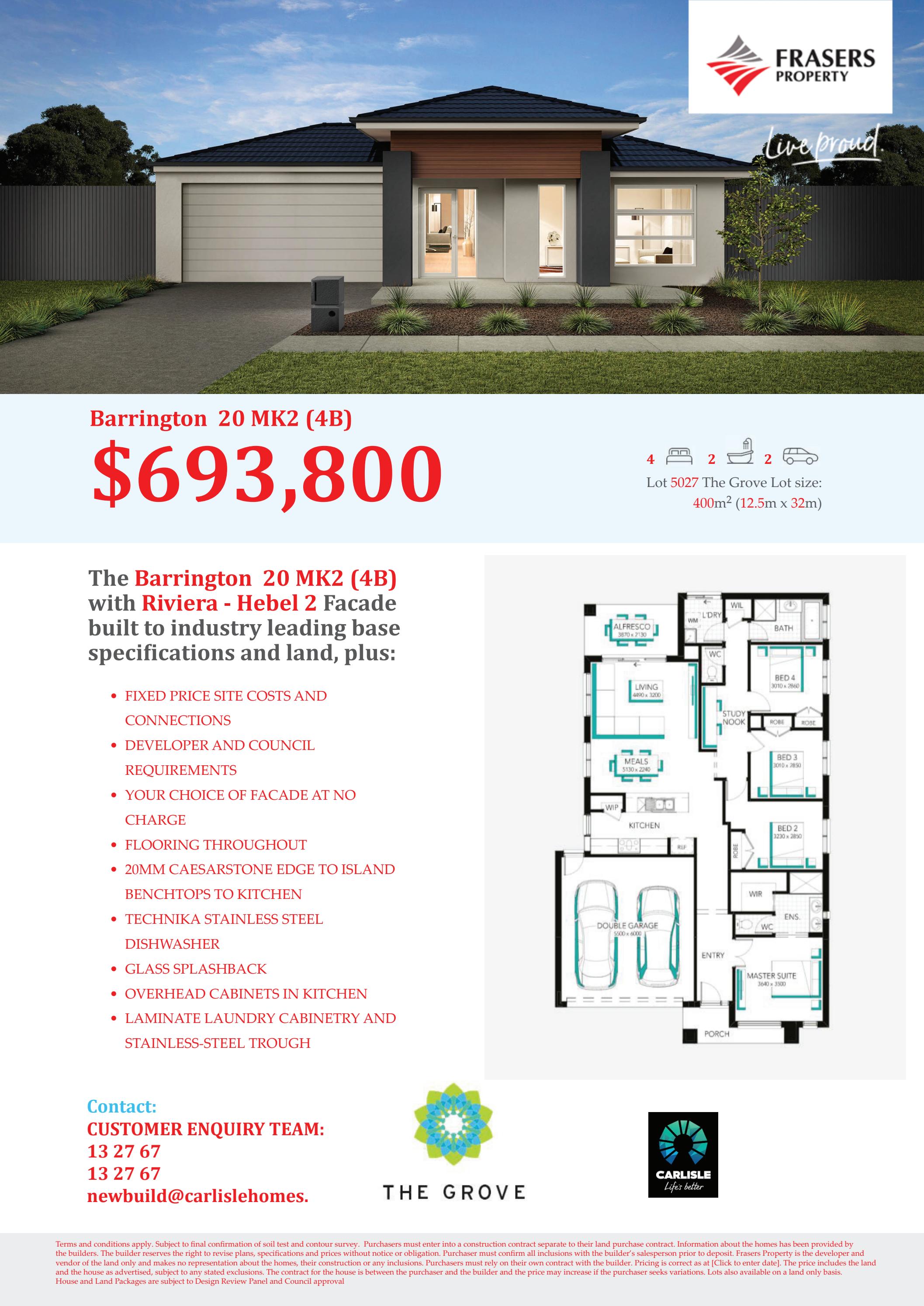 The Grove Lot 5027 Barrington 20 MK2 by Frasers Property Australia