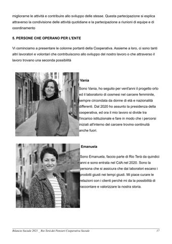 Rio Terà dei Pensieri - Bilancio Sociale 2021 第 18 页