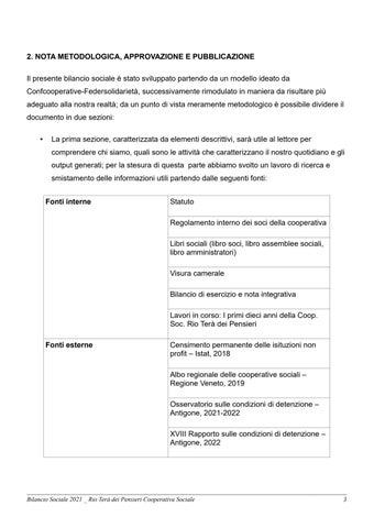 Rio Terà dei Pensieri - Bilancio Sociale 2021 第 4 页
