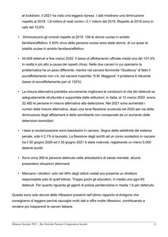 Rio Terà dei Pensieri - Bilancio Sociale 2021 第 9 页