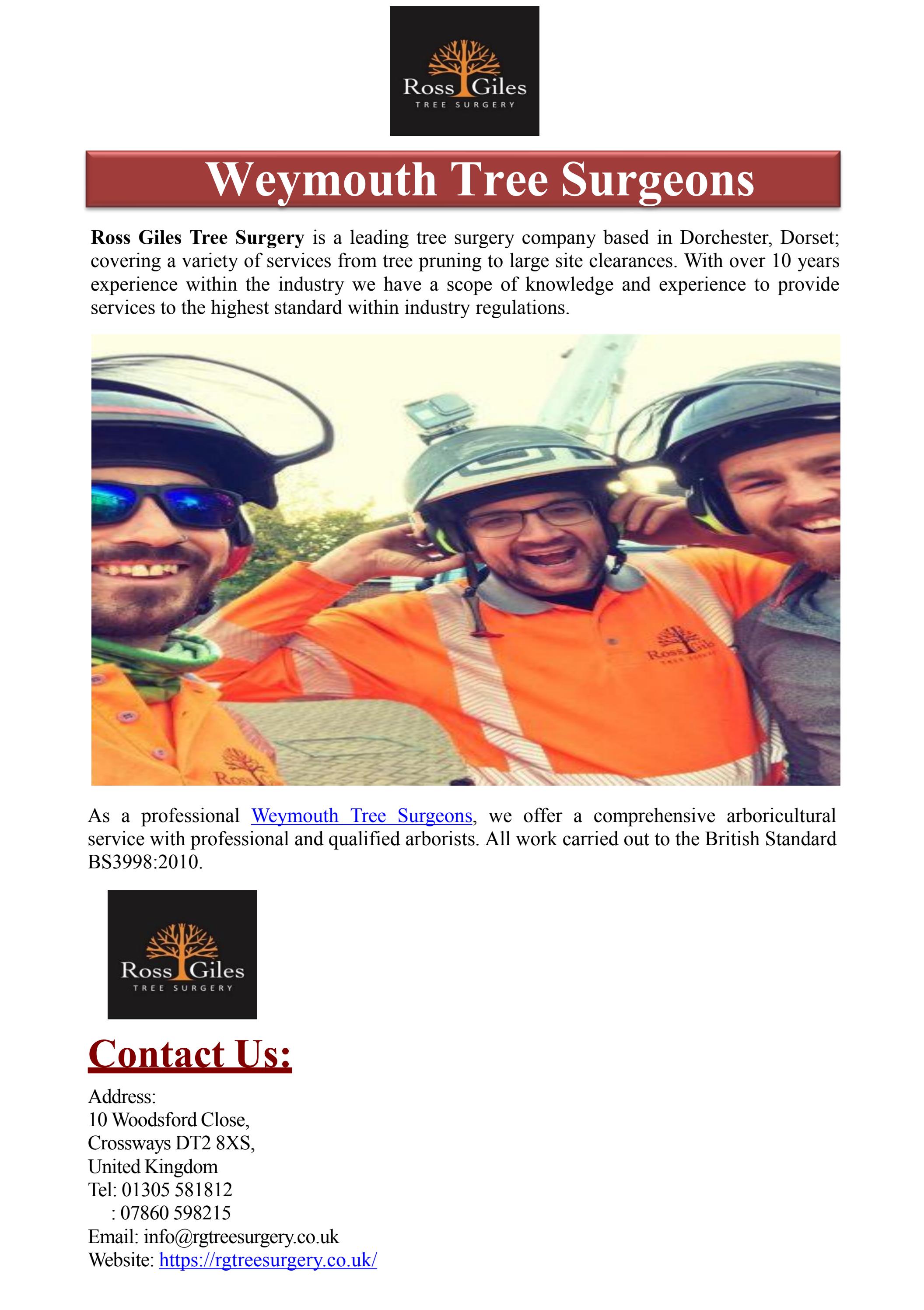 Weymouth Tree Surgeons by Ross Giles Tree Surgery Issuu