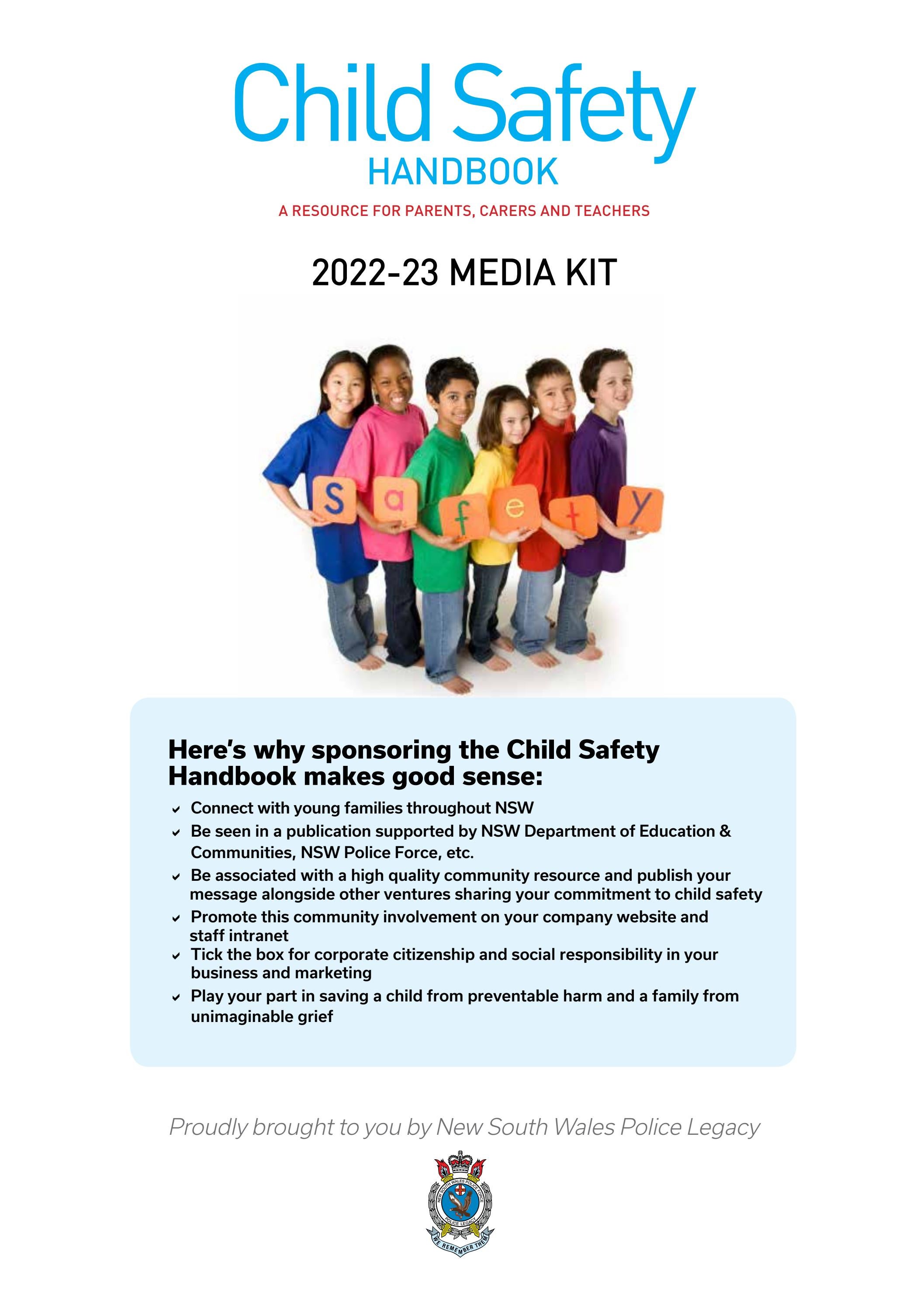202223 Media Kit NSW Police Legacy Child Safety Handbook by