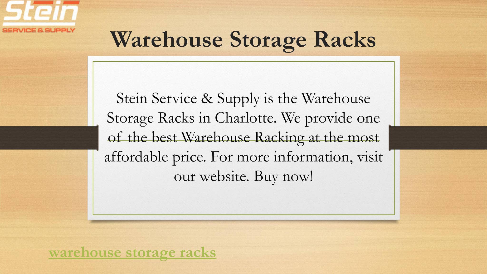 Warehouse Storage Racks | Stein Service & Supply by ...
