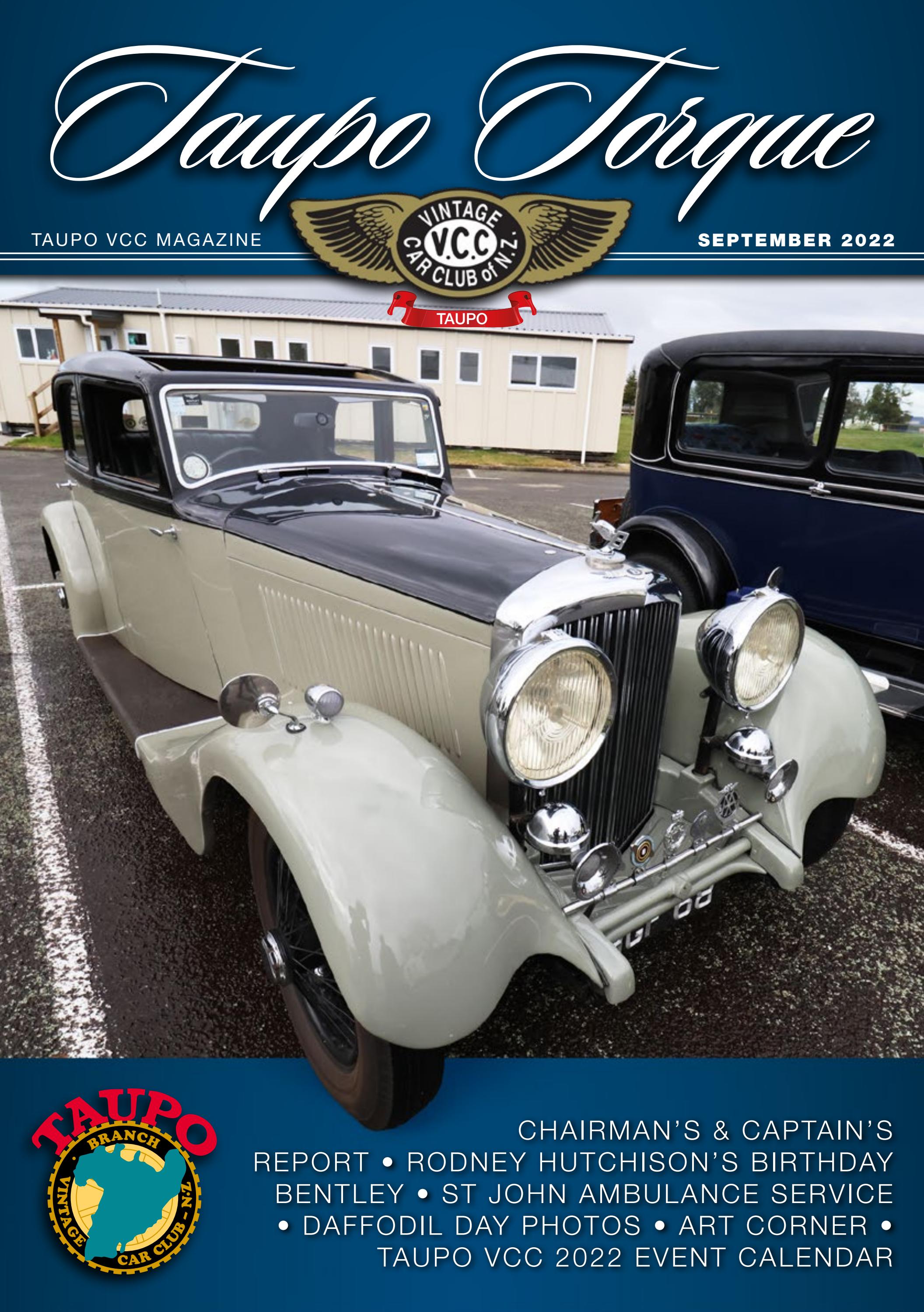 VCC TAUPO TORQUE SEPT 2022 by Vintage Car Club of New Zealand Issuu