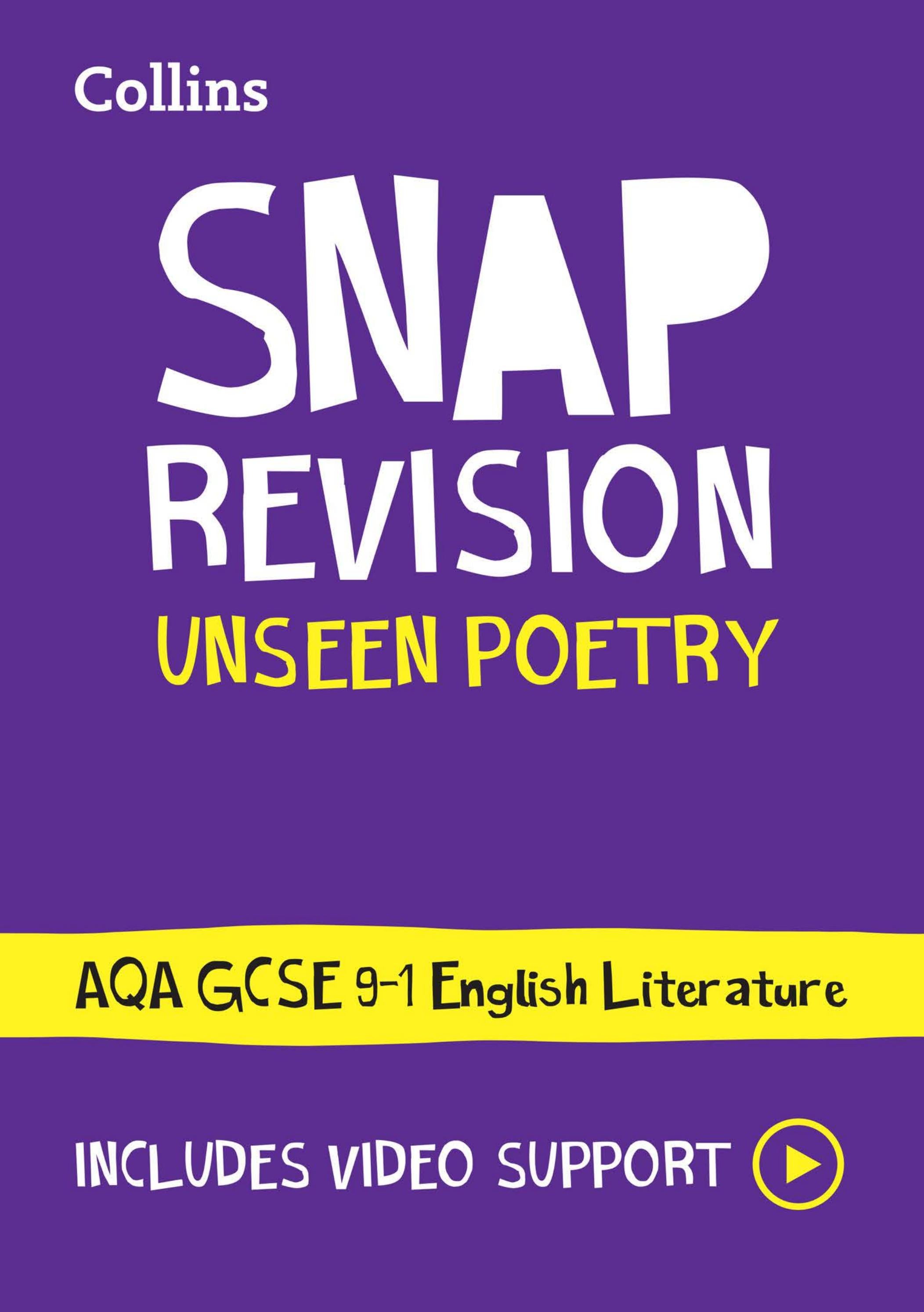 Snap Revision Unseen Poetry AQA GCSE 91 by Collins Issuu