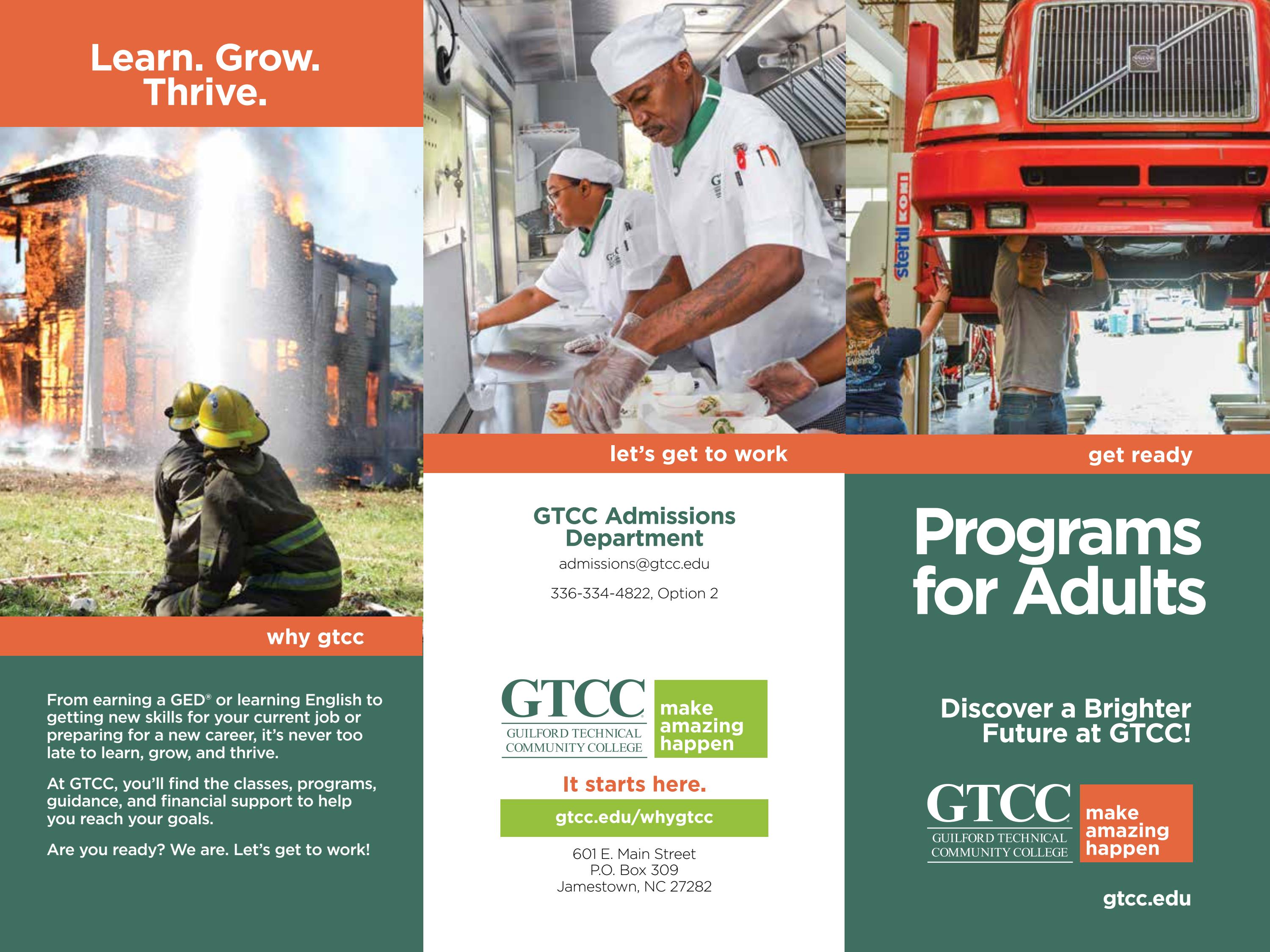 Programs for Adults (English version) by Guilford Technical Community