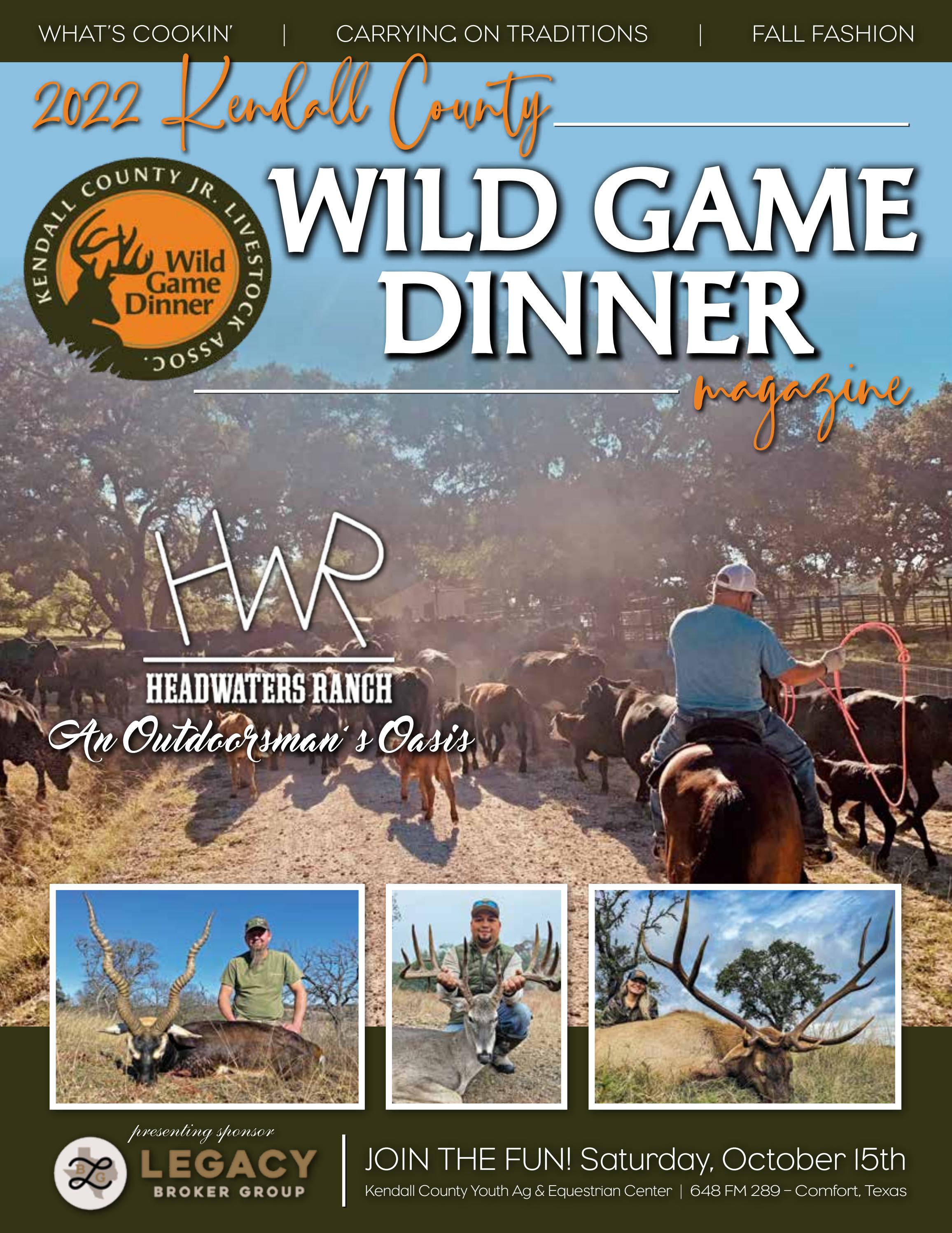 2022 Kendall County Wild Game Dinner Magazine by boernebusinessmonthly