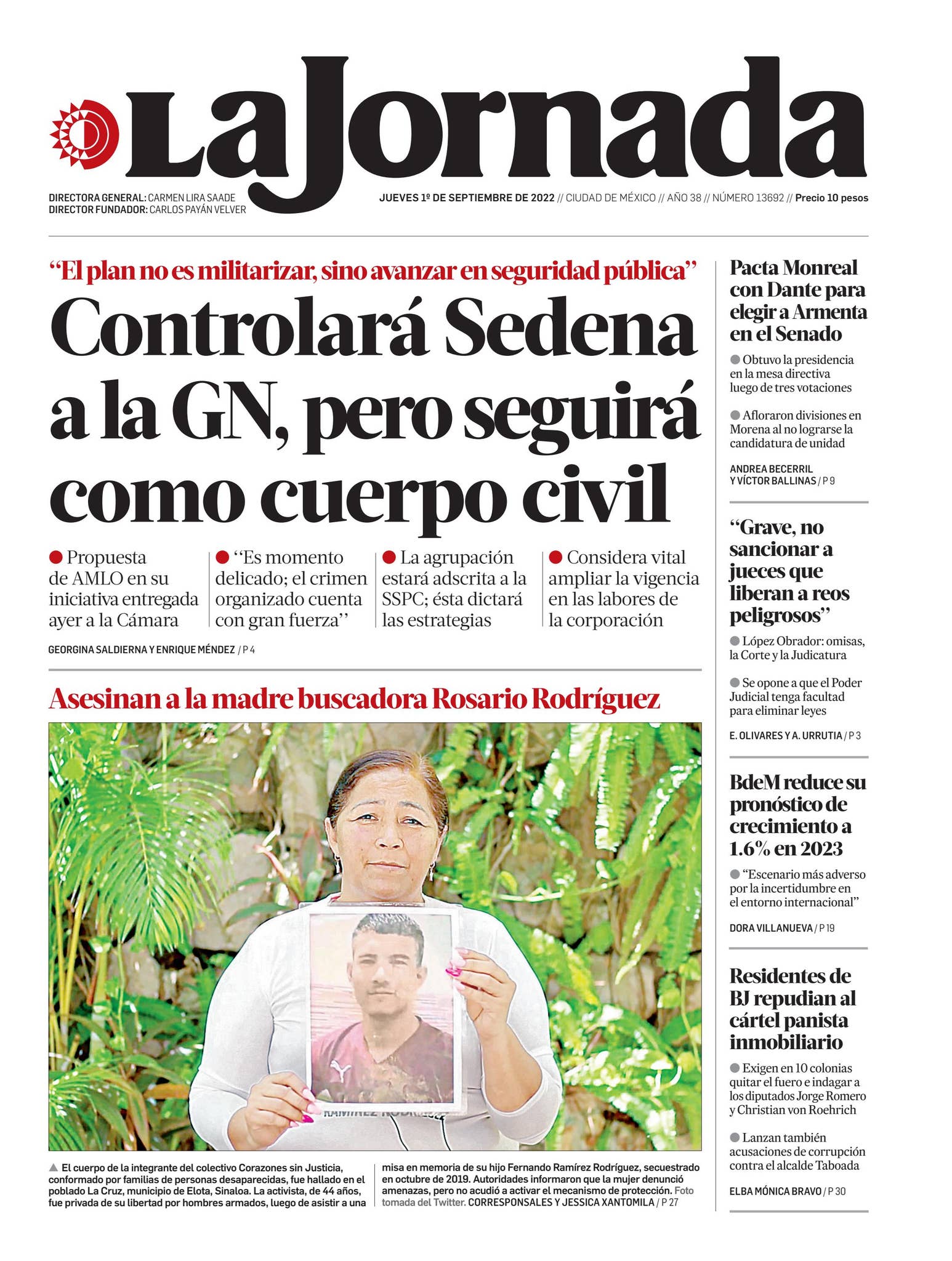 La Jornada, 01/09/2022 by La Jornada - Issuu