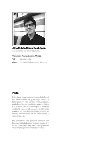 Portafolio Arquitectura/2022. Aldo Cervantes 第 2 页