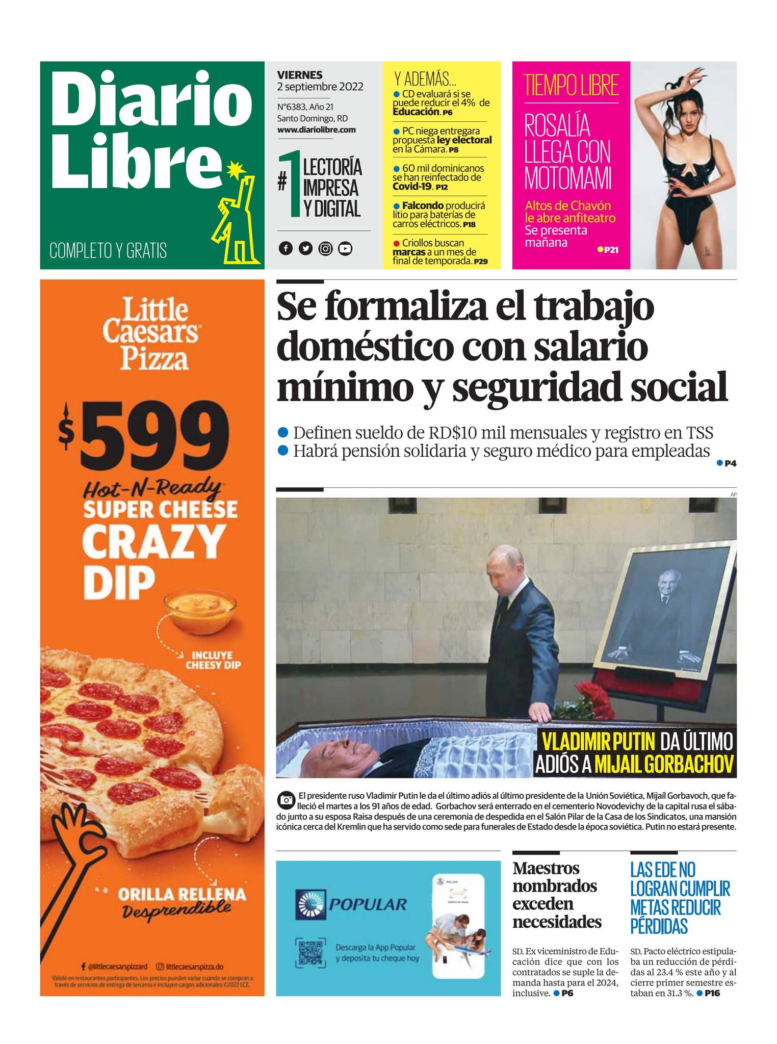 Viernes, 2 de septiembre de 2022 by Diario Libre - Issuu