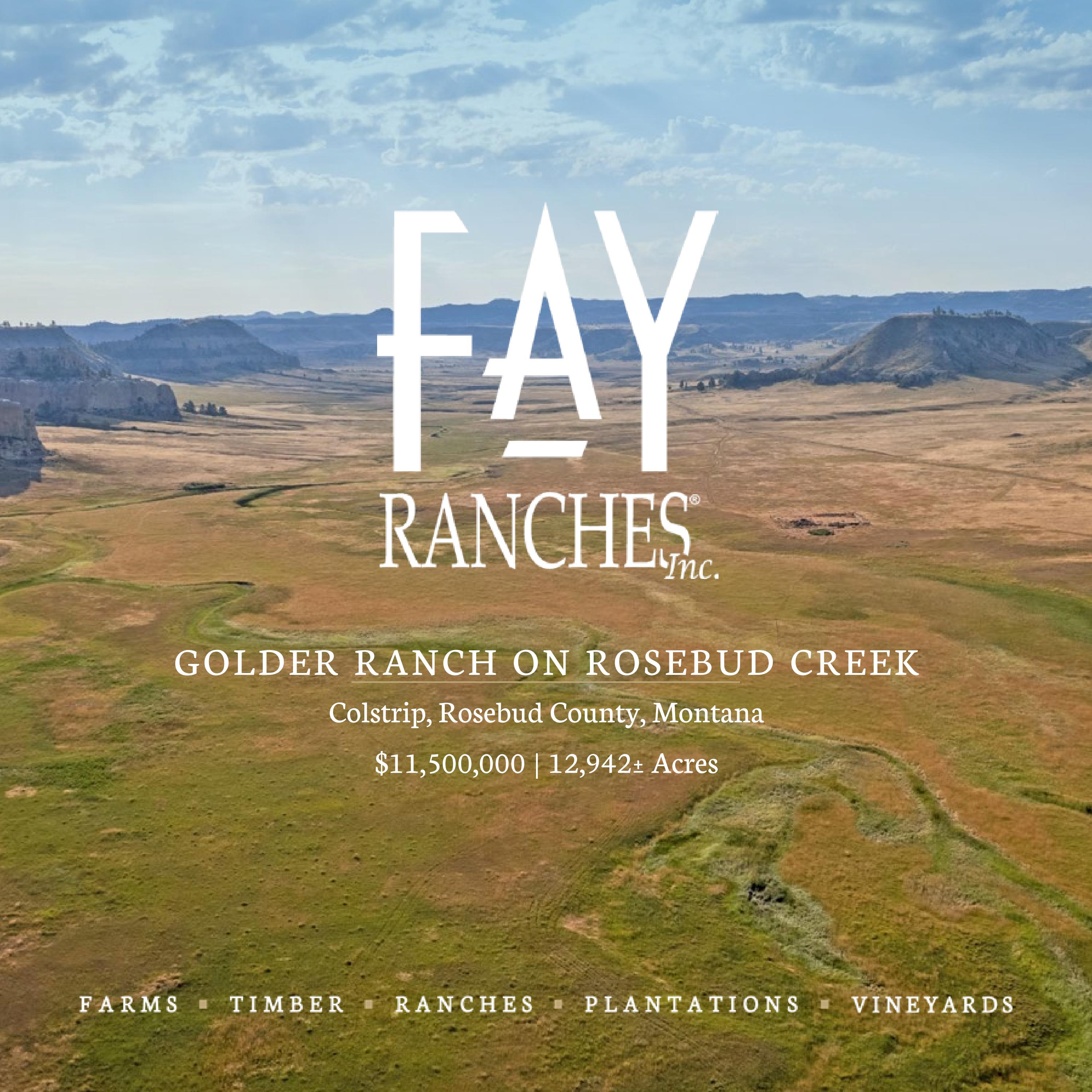 Golder Ranch on Rosebud Creek Fay Ranches by Fay Ranches Issuu