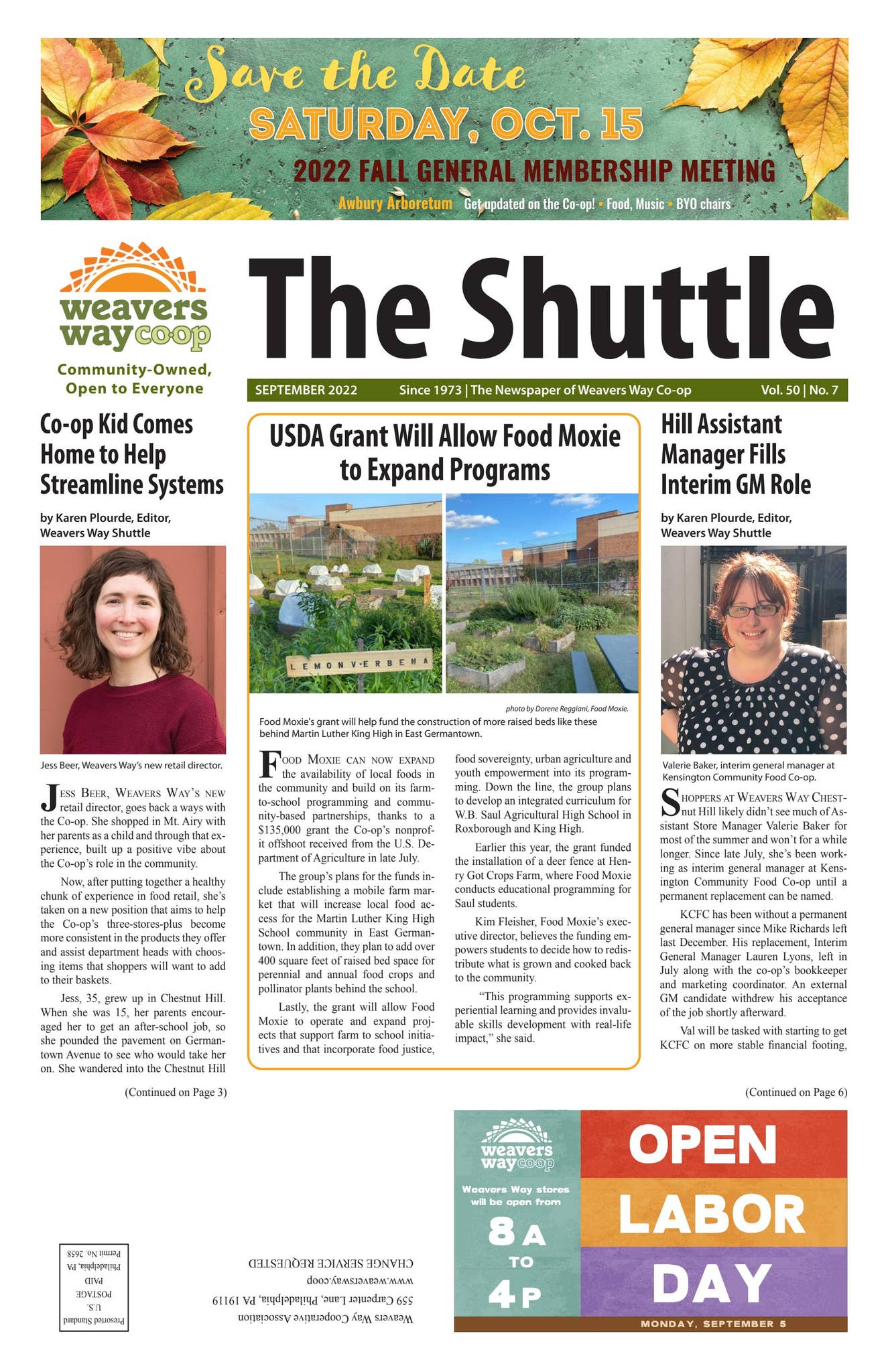 Shuttle September The Shuttle - September 2022 by Weavers Way - Issuu