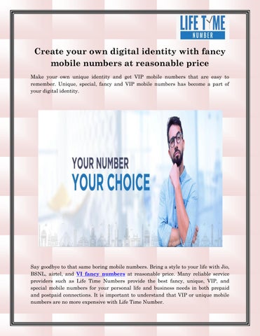 VI Fancy Numbers by lifetimenumber - Issuu
